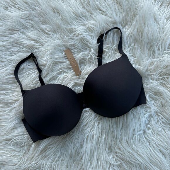 Skims Ultimate Push up Plunge Bra Onyx Size 38D - Picture 3 of 8